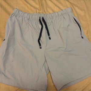 Fabletics Light Gray Athletic Shorts